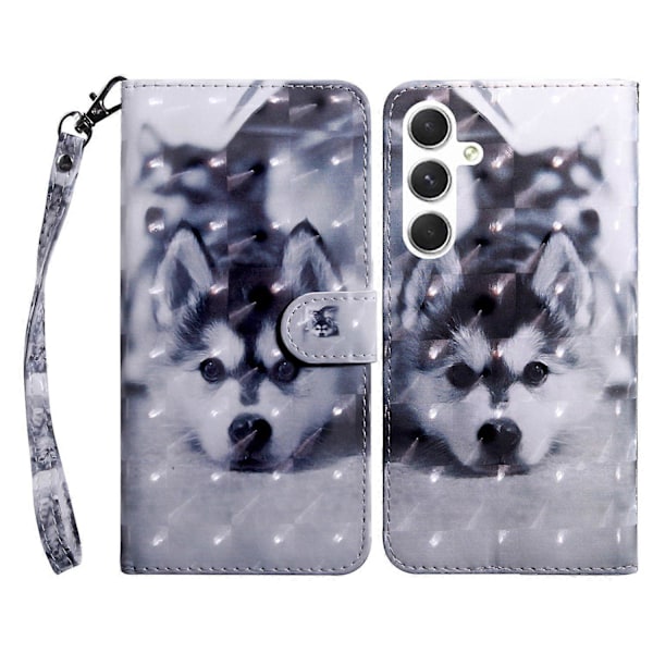 Til Samsung Galaxy A16 5G/A16 4G Etui Stå Mønster Print Læder Telefon Cover - Stående Kat Multicolor Husky