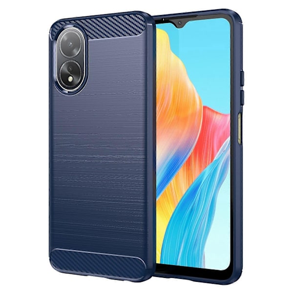 Skal för Oppo A38 4G Flexibelt TPU-skal Borstad Kolfibertextur Multicolor Style C