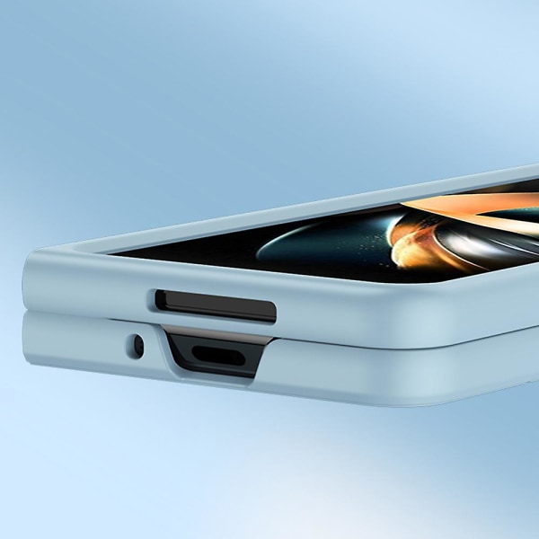 Samsung Galaxy Z Fold4 5g -puhelimelle Skin-touch kova PC-takakuori, pudotuksenkestävä ja kestävä puhelinkotelo Black
