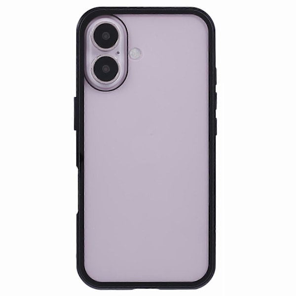 För iPhone 16 Plus Skal Magnetiskt Fullständigt Skydd Transparent Mobilskal - Grön Multicolor Black