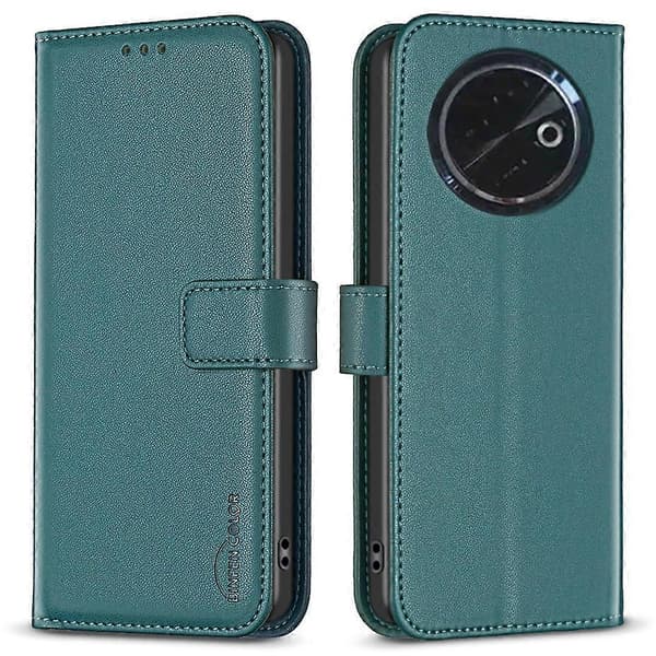 Plånboksfodral i Läder för TECNO Spark 30C 4G - Multicolor Green