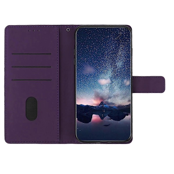 Til Oppo A38 4G Etui Præget Rombe Læder Telefon Wallet Cover Multicolor Style B