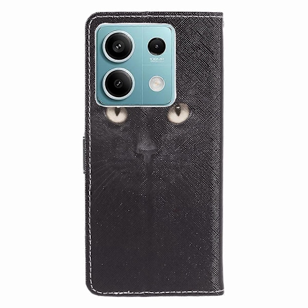 Til Xiaomi Redmi Note 13 Pro 5G/Poco X6 5G Telefon Cover 3D Mønster Læder Pung Cover Multicolor Cat&#39;s Eye