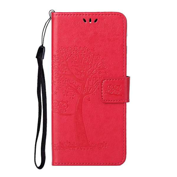 Ugle Mønster Tryk Design Læder Wallet Telefon Cover til Samsung Galaxy A32 4G (EU Version) Multicolor Style D