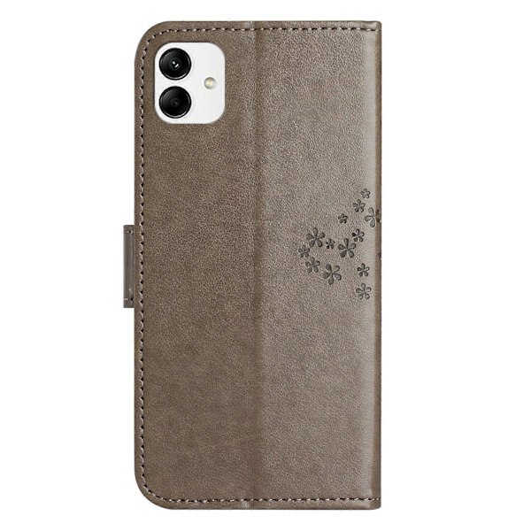 Til Samsung Galaxy A05 4G Etui Ugle Træ Præget Læder Telefon Cover med Pung Multicolor Style H