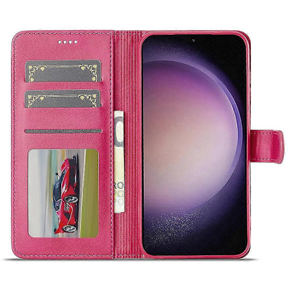 LC.IMEEKE Etui til Samsung Galaxy A16 5G/A16 4G Kalveskindsstruktur PU Læder Stand Wallet Telefon Cover Multicolor Style C