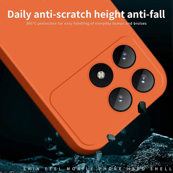MOFI JK Qin-serien Skal för Xiaomi Redmi K70E 5G/Poco X6 Pro 5G TPU+Akryl Hud-Touch Skydd Multicolor Beige