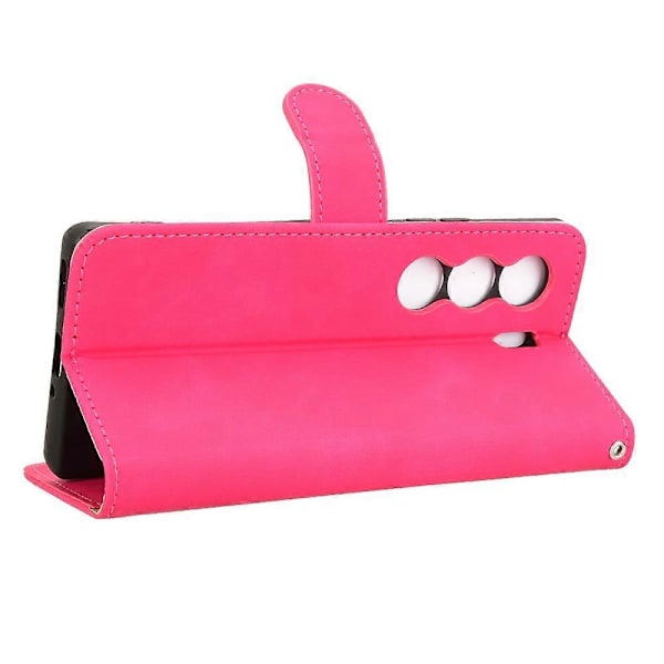 Læderetui til TECNO Camon 40 4G, hudfølelse, anti-drop, pung, flip-telefoncover Multicolor Rose