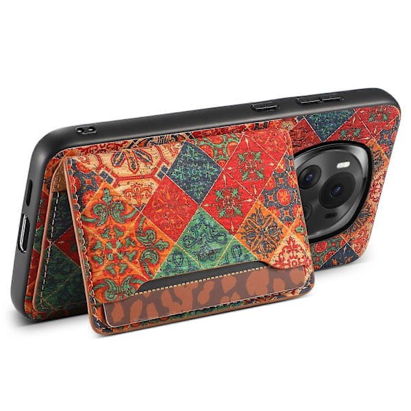 Skal för Honor Magic6 5G med Ställ Läder+PC+TPU Mobilskal
