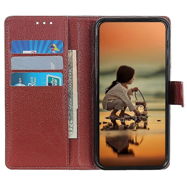 Til iPhone 14 Pro 6.1 tommer Slidstærk PU Læder Cover Stativ Magnetisk Beskyttende Wallet Case Multicolor Style D