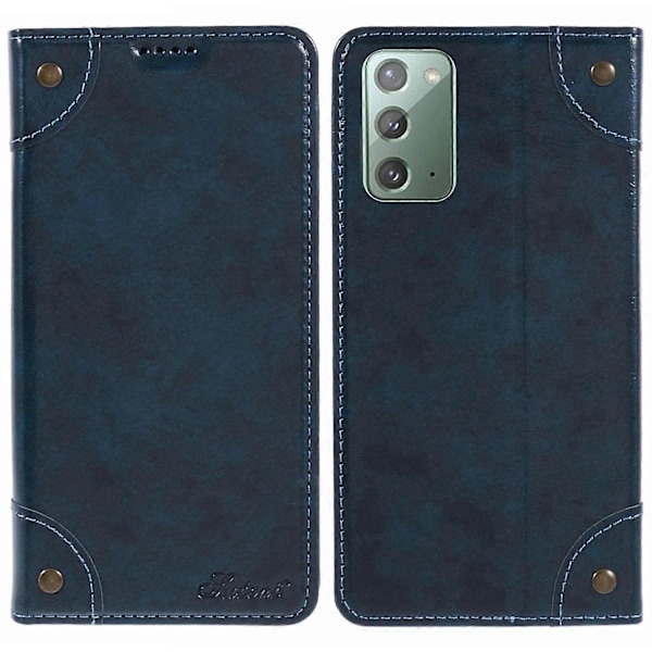 SUTENI Fodral för Samsung Galaxy Note20/Note20 5G PU Läder Skydd Ställ Plånbok Mobilskal Multicolor Style B