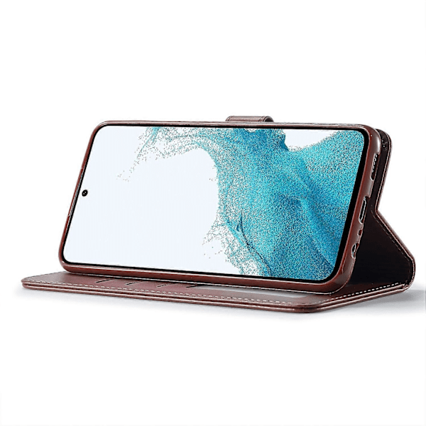 LC.IMEEKE Pung Etui til Samsung Galaxy S23 FE PU Læder Kalvetekstur Stand Flip Cover Multicolor Style B