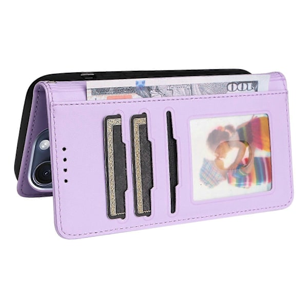 BETOPNICE 005 Deksel til iPhone 15 Pro Avtakbart 2-i-1 Lommebokdeksel i Lær Multicolor Style A