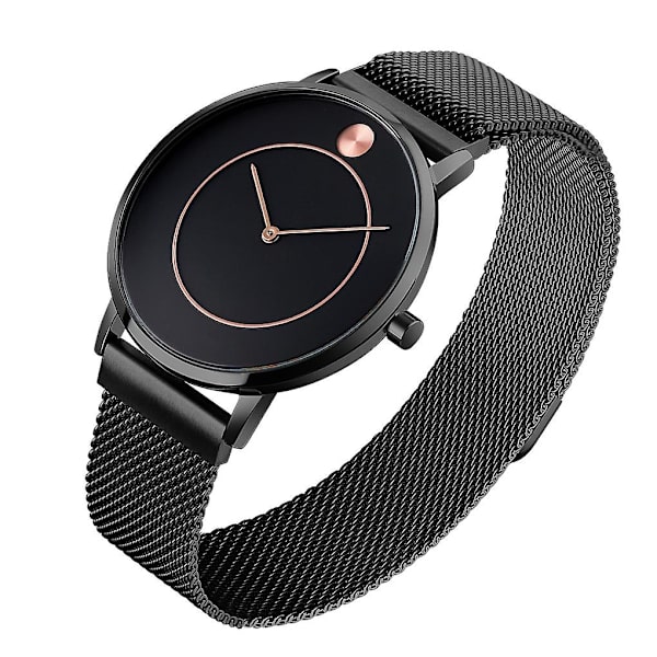 Skmei 9197 Simpelt Quartz Ur Til Damer Black Shell Black Surface