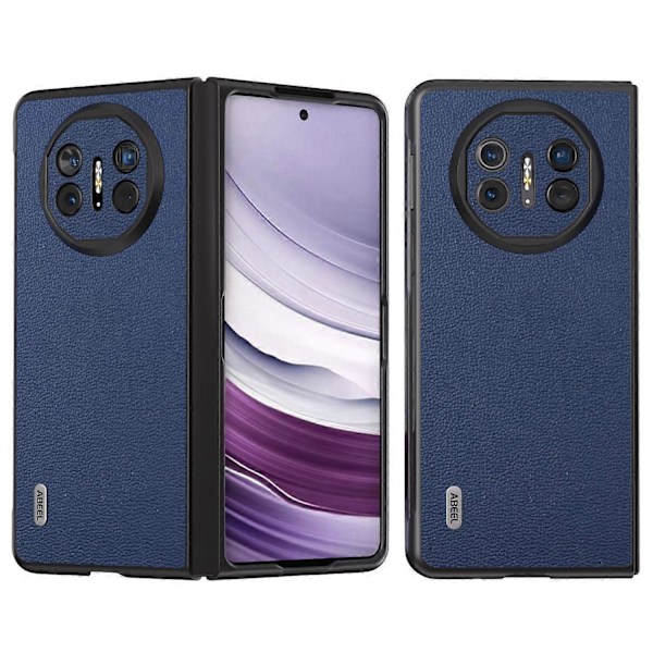 Skal för Huawei Mate X5 Äkta Läder+TPU+PC Litchi Textur Mobilskal Multicolor Style A