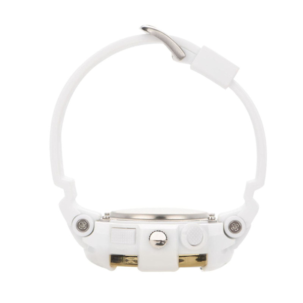 Smael Vattentät Digital Analog Watch Rund Elektronisk Quartz Armbandsur Vit Guld