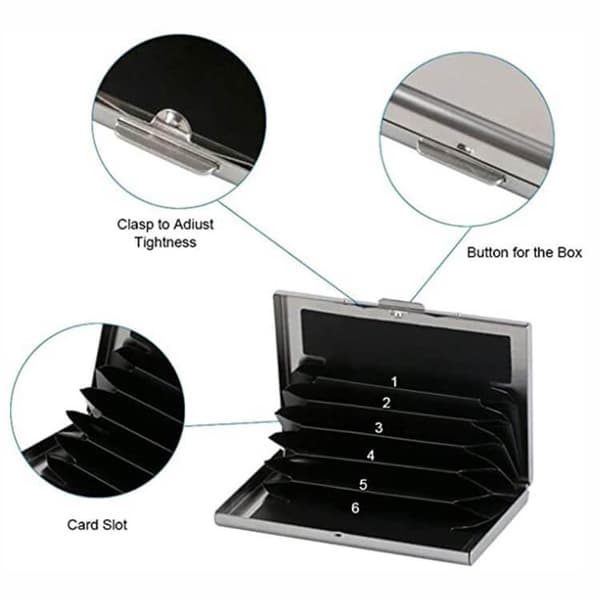 RFID Aluminium Kortlomme - Salg Silver