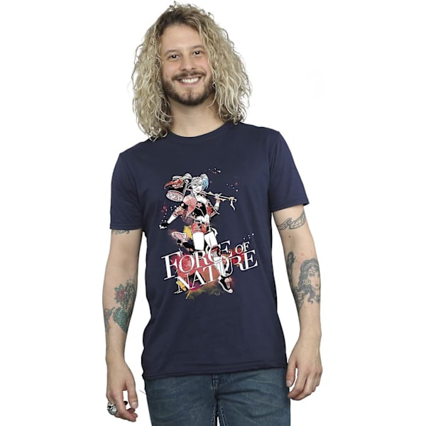 Dc Comics Harley Quinn Forces Of Nature T-paita miehille, aikuisten koot S-3xl Txu254 Navy Blue L