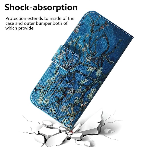 Plånboksfodral för Xiaomi Redmi Note 14 5G Mönstertryckt Läder Telefonskal Multicolor Style C