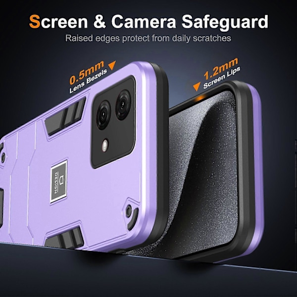 Motorola Moto G84 5G puhelinkotelo TPU+PC iskunkestävä kestävä suojus Multicolor Style C