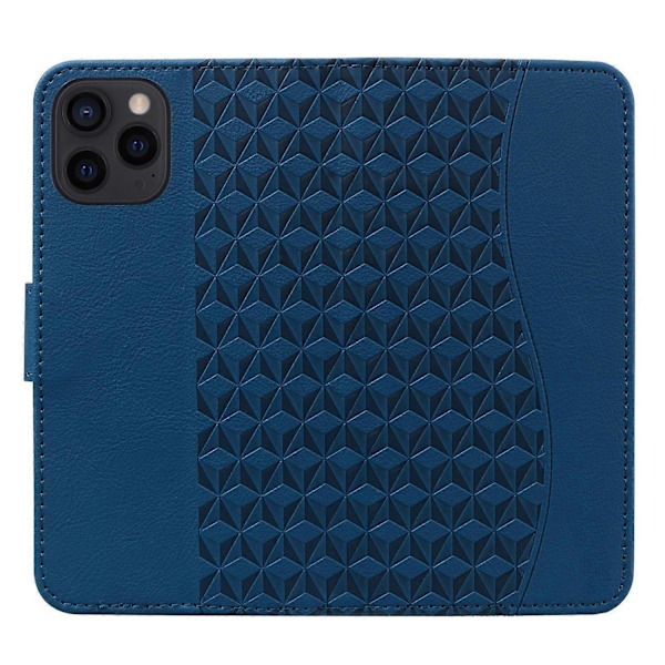 För iPhone 15 Pro Skal PU Läder Präglat Ställ Plånbok Telefonfodral Multicolor Style B
