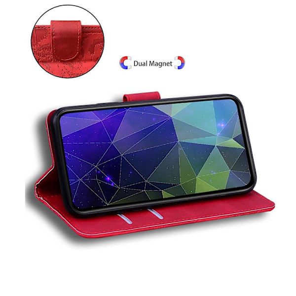Til Samsung Galaxy A06 Etui Tiger Prægning Læder Wallet Telefon Cover Multicolor Style E