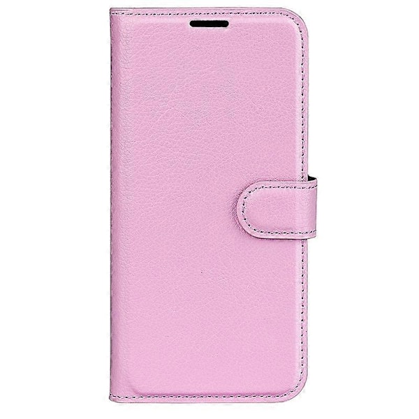 Læder telefoncover med pung og litchi-tekstur til iPhone 16 Multicolor Style D