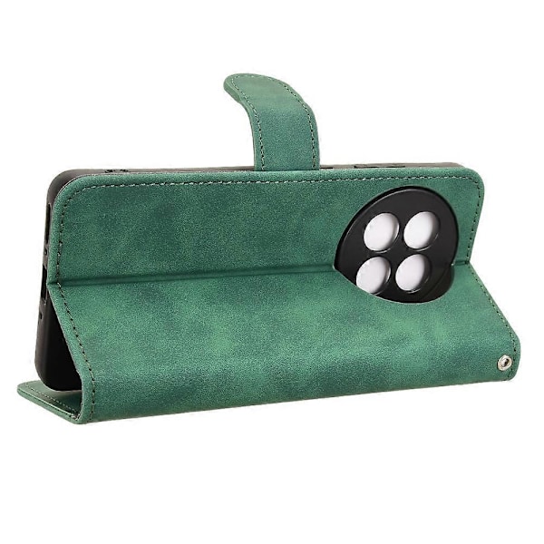 Læder Etui til OnePlus 13R 5G/Ace 5 Pro 5G Hudfølelse Anti Drop Wallet Flip Telefon Cover Multicolor Green