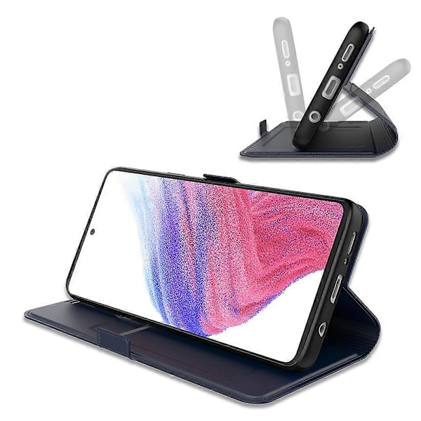 Skal för Samsung Galaxy A16 5G/A16 4G Stötsäkert TPU Innerskal Läder Telefonskydd Multicolor Style C