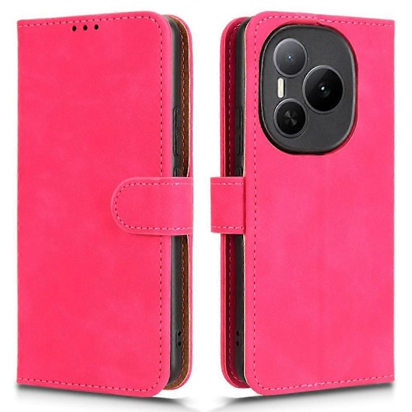 For Honor Power 5G Læder Etui Hudfølelse Anti Drop Wallet Flip Telefon Cover Multicolor Rose