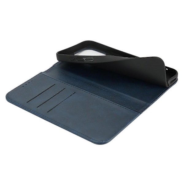 Til iPhone 16 Pro Cover PU Læder Kalvepræget Magnetisk Lukning Smartphone Cover Multicolor Style B
