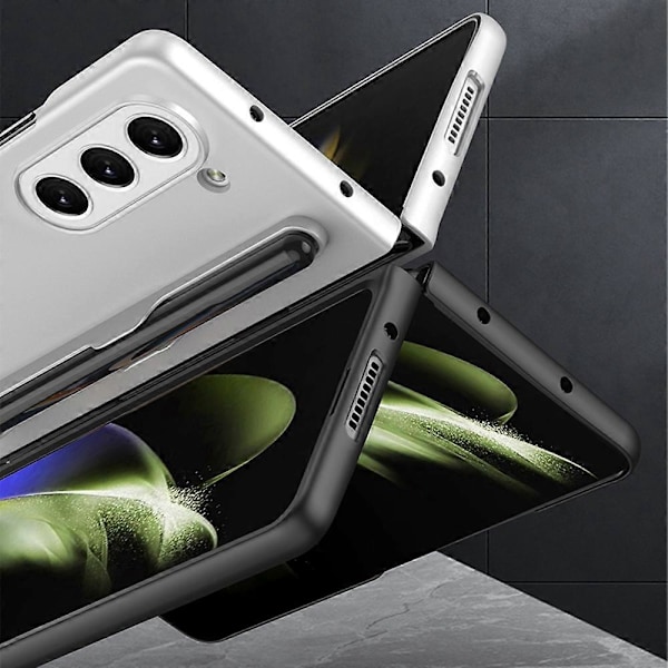 GKK Telefonfodral för Samsung Galaxy Z Fold5 5G Hårt PC Ultratunt Skyddsskal med Pennhållare Multicolor Style C