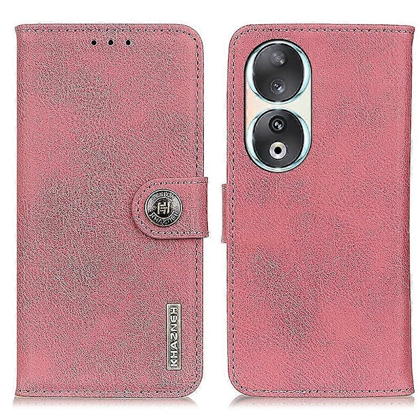 KHAZNEH Honor 90 PU-nahkakotelo, naarmuuntumaton lehmännahkajäljitelmä, jalustalla ja lompakolla Multicolor Style B