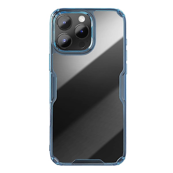 NILLKIN Nature Pro -sarja iPhone 16 Prolle tKirkas suojakuori PC+TPU Puhelimen takakansi- Multicolor Blue