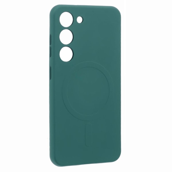 För Samsung Galaxy S23 Skal Stöttåligt TPU Telefonskal Kompatibelt med MagSafe - Svart Multicolor Dark Green