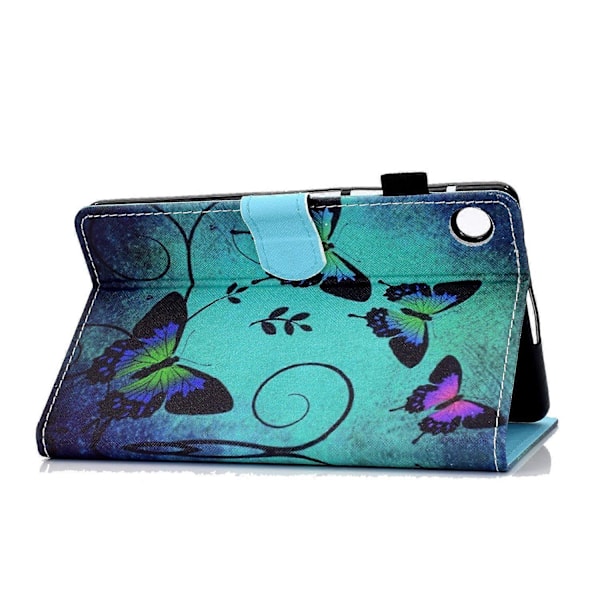 Samsung Galaxy Tab A9+ PU-nahkakotelo, kuvioitu, älykäs tablettisuojus kynätelineellä Multicolor Style O