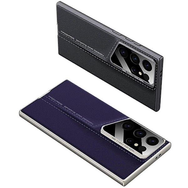 GKK Slankt PU-dækket PC-mobiltelefoncover til Samsung Galaxy S24 Ultra Multicolor Style B