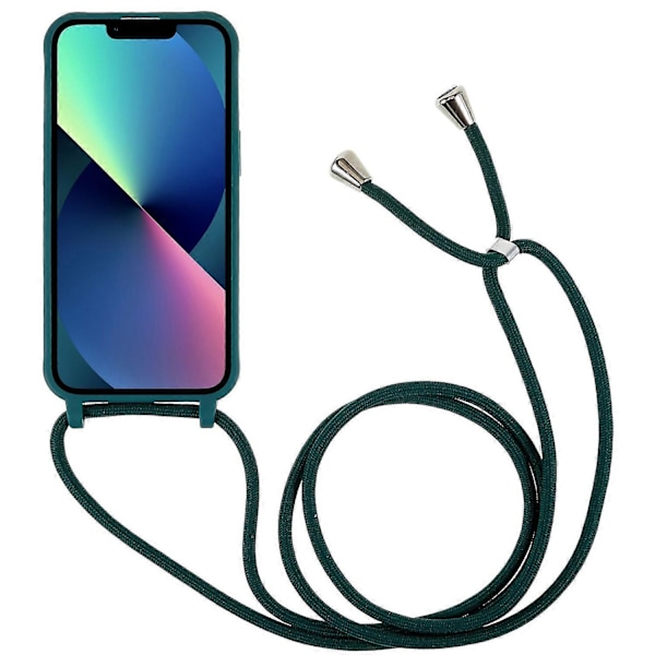 iPhone 14 Plus Integroitu TPU Puhelimen Takakansi Naarmuuntumista Estävä Suojus Nauhalla Multicolor Style C