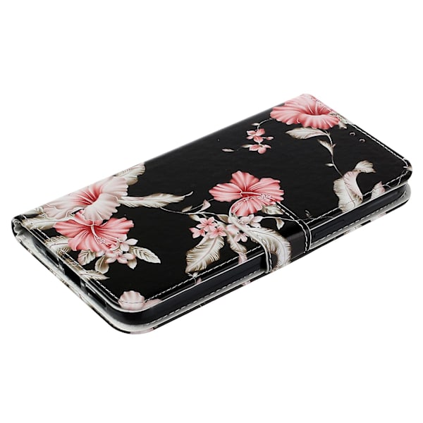 För Iphone 15 Pro Plånboksställ Pu Läder Phone case Mönster Utskrift Anti-dropp cover Azalea