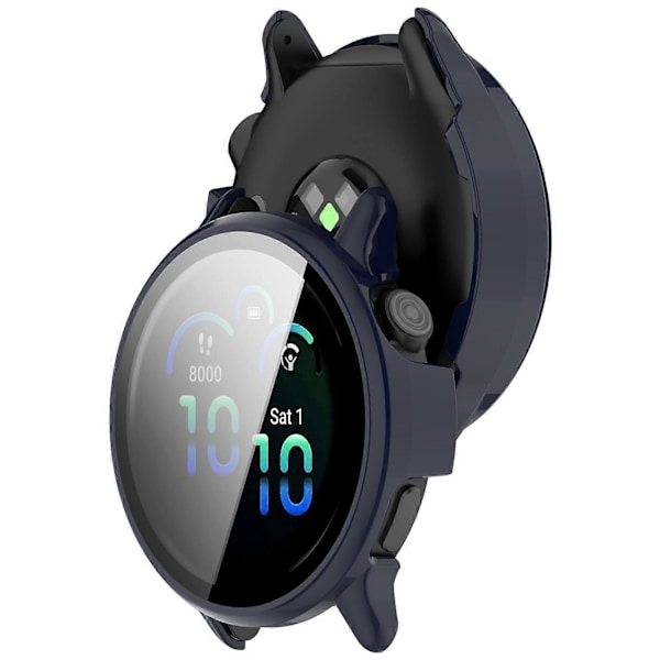 Garmin Vivoactive 6 -kellon suojakotelo PC-kehys karkaistulla lasikalvolla Multicolor Dark Blue