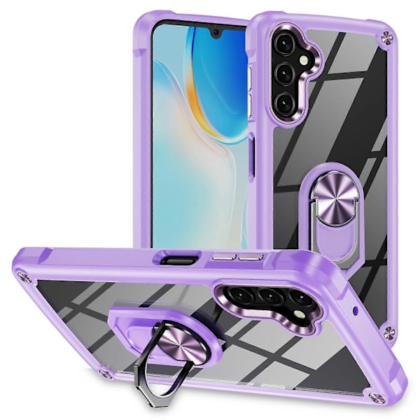 Skal för Samsung Galaxy A16 5G/A16 4G Fodral Legering Linsram PC+TPU Ställ Telefon Baksida Multicolor Style D