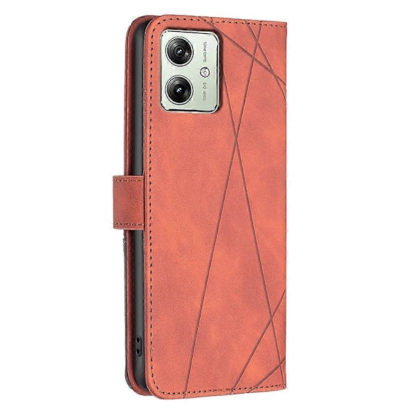 BINFEN COLOR BF05 Motorola Moto G54 5G -puhelinkotelo, painettu nahkainen jalustallinen suojakuori Multicolor Style C