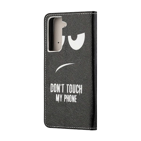 Mønstertryk Kryds Tekstur Læder Wallet Stand Case til Samsung Galaxy S21 FE Cover Multicolor Style C