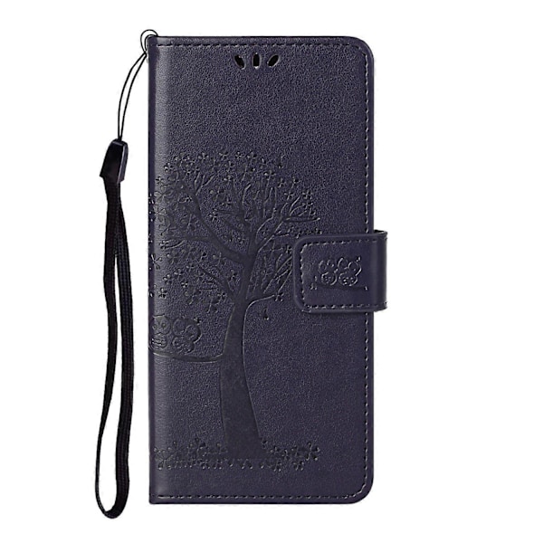 Ugle Mønster Tryk Design Læder Wallet Telefon Cover til Samsung Galaxy A32 4G (EU Version) Multicolor Style B