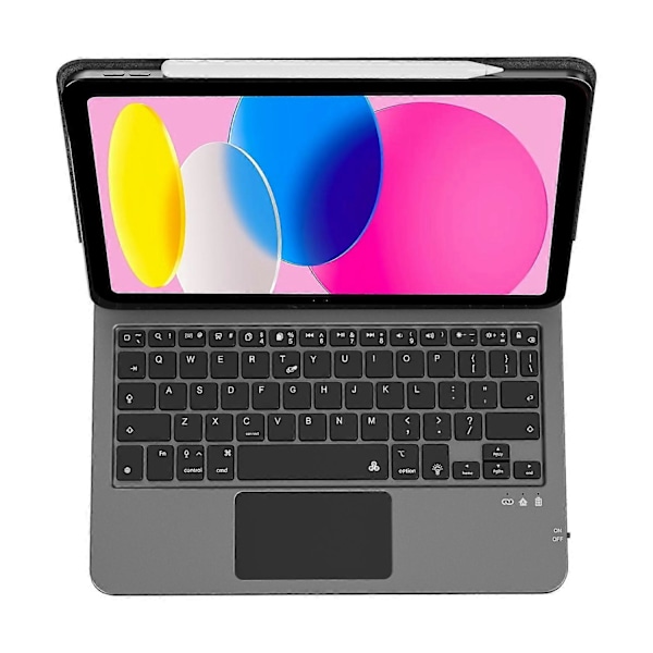 Tyyppi A WIWU MK-003 iPad 10.9 (2022) Bluetooth-näppäimistölle Magneettinen PU-nahkainen tablettitelinekotelo