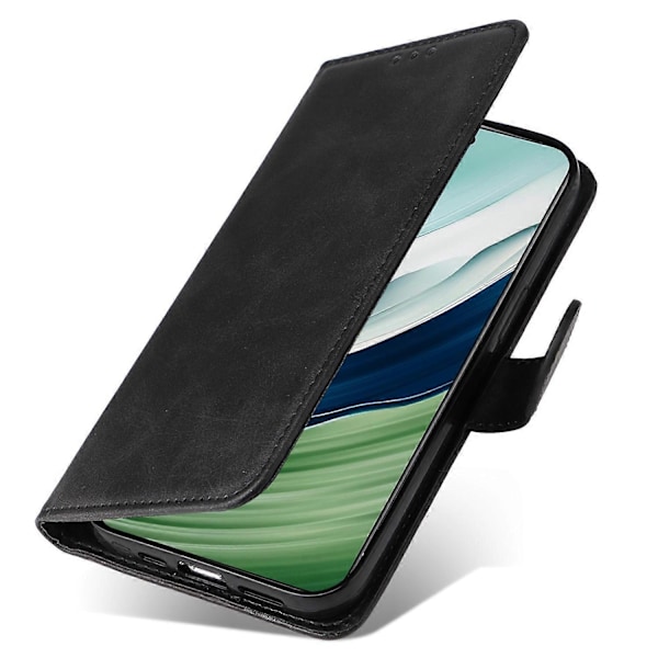 Til Huawei Mate 60 Etui Kalvetekstur Tegnebog Stativ PU Læder Slim-fit Telefoncover Multicolor Style A