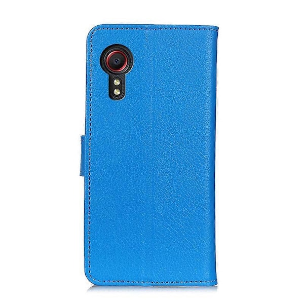Klassisk PU læder Wallet Phone Stand Case til Samsung Galaxy Xcover 5 Multicolor Style D