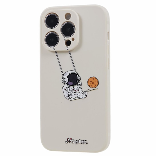För Iphone 13 Pro Max Astronaut Design phone case Stötsäkert skyddande mjukt Tpu- cover Swing Astronaut White
