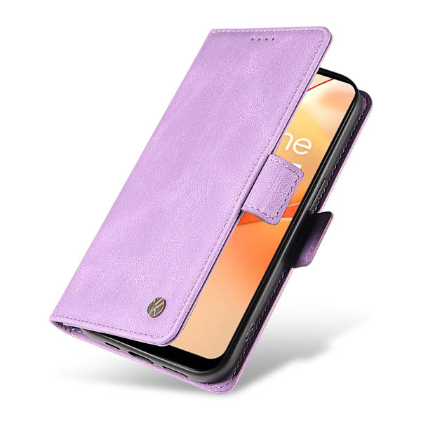 Pu Phone case för Realme C31 Wallet Skin-touch Flip Stand Cover Purple