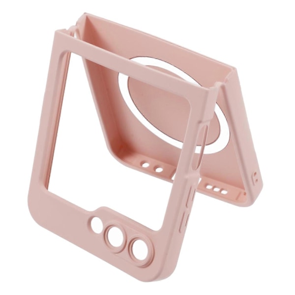 Skal för Samsung Galaxy Z Flip6 5G Kompatibelt med MagSafe Stöttåligt TPU Telefonskal - Svart Multicolor Pink
